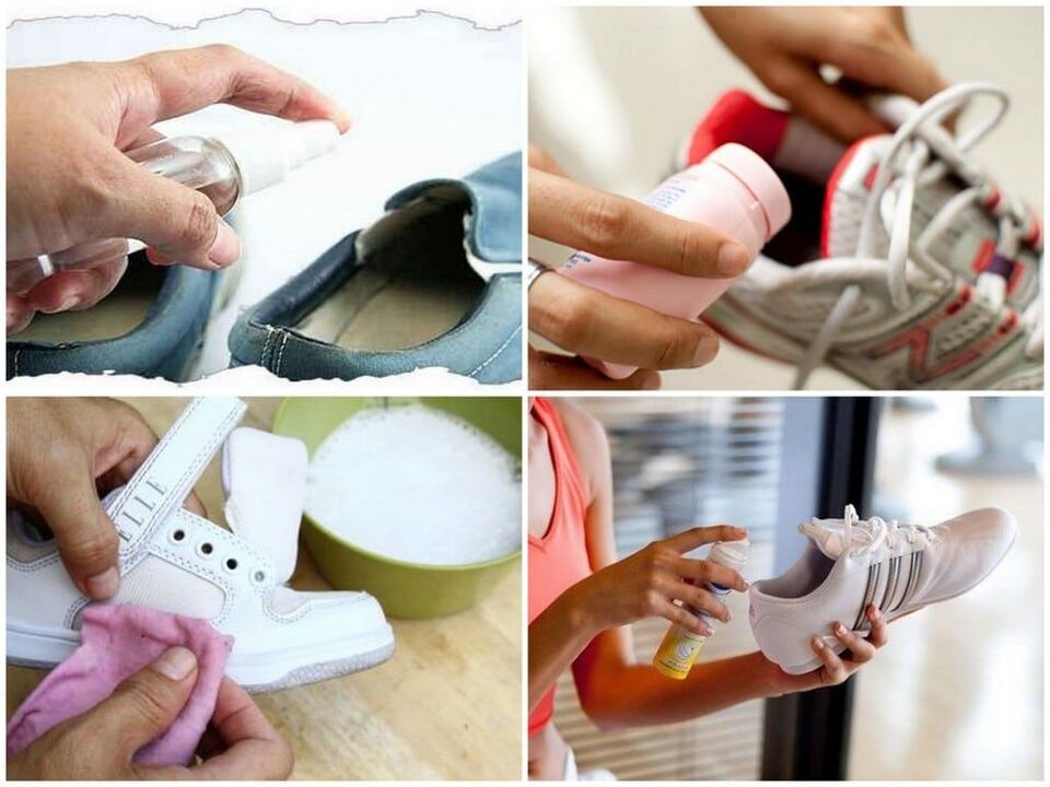 tratamiento antiséptico de zapatos